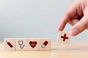 building blocks representing individual health insurance