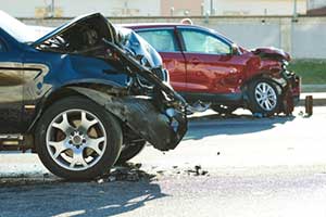 Two cars involved in a car accident in Springfield Illinois