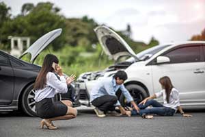 Woman who got hurt in a car accident in Chicago