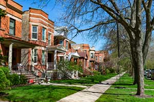 Homes in Chicago protected by Illinois home insurance