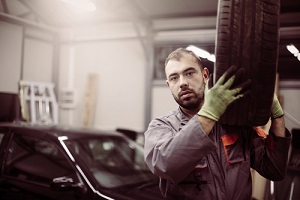 mechanic working in auto repair shop