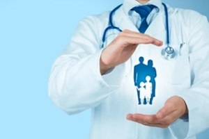 medical insurance concept with doctor