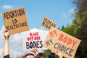 people protesting for abortion rights