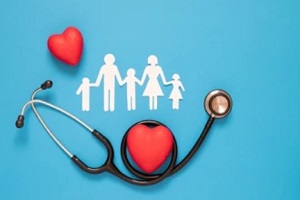 family health insurance concept