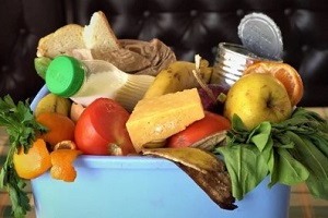 spolied food in basket