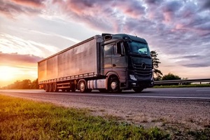 truck on highway