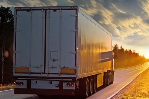 commercial truck on highway