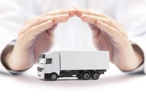 hands protecting commercial truck