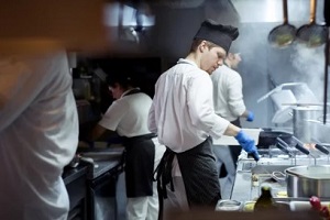workers in restaurant