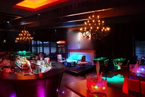 colorful bar decorated