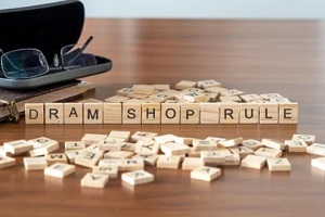 dram shop rule on wooden blocks