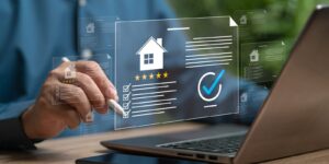 real estate reviews property evaluation and customer satisfaction concept