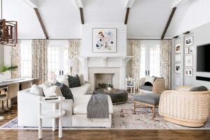 well-furnished living room representing property protected by HOA insurance